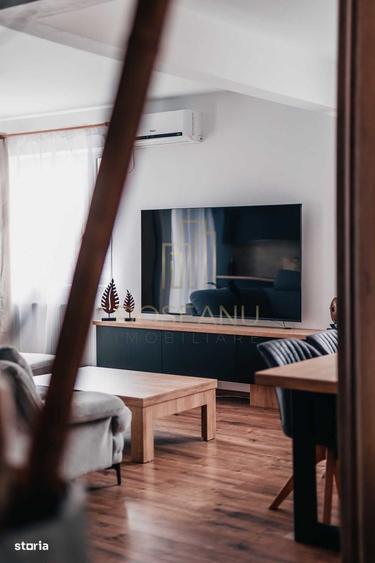Apartament cu 3 camere, mobilat în Central