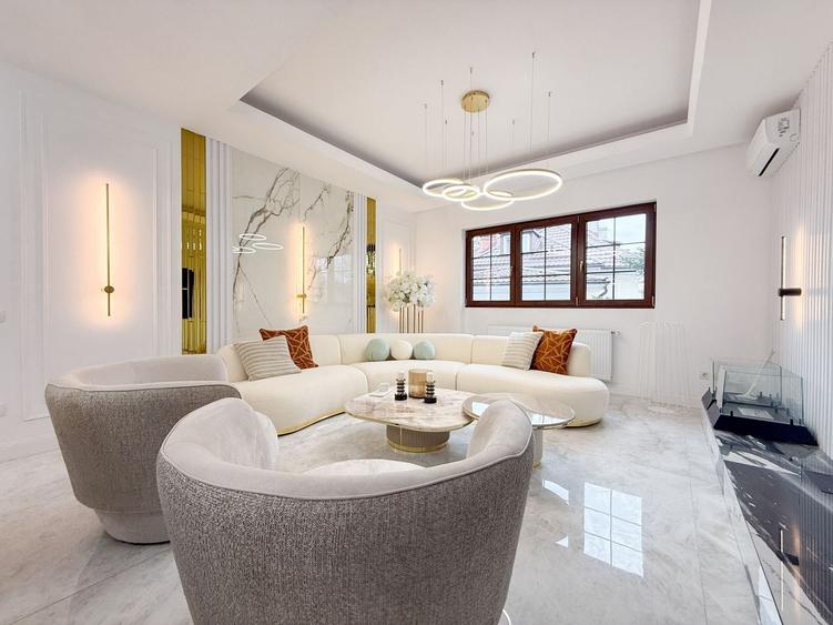 Penthouse cu 5 camere decomandat, mobilat în Kiseleff