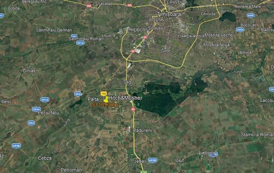 Teren Construcții de 1090 mp, în Parța