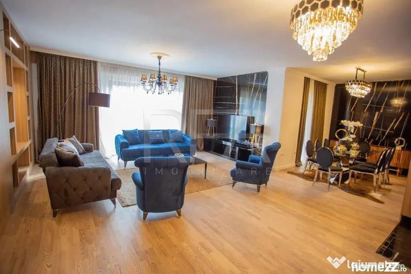 Apartament cu 4 camere decomandat, mobilat în Herăstrău