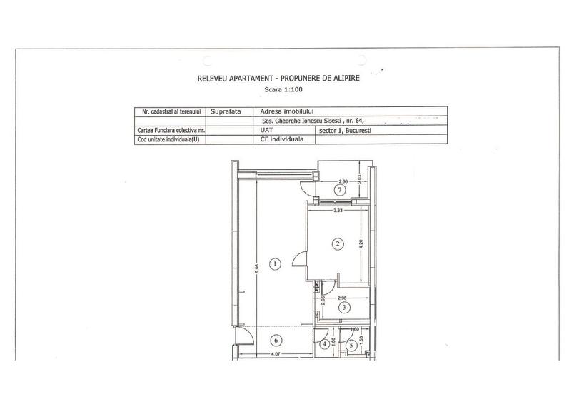Apartament cu 2 camere semidecomandat, mobilat în Băneasa