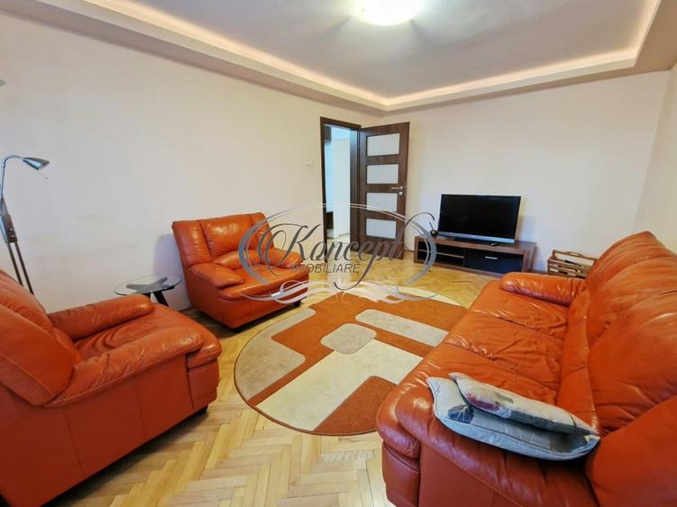 Apartament cu 3 camere decomandat, mobilat în Semicentral