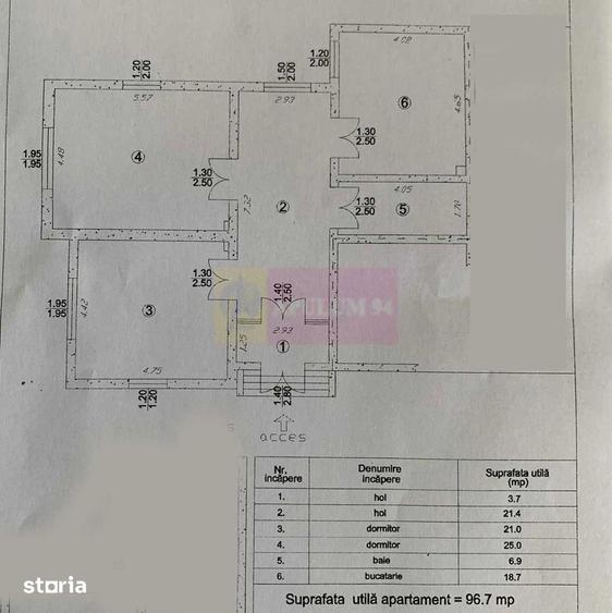 Casă cu 3 camere cu Teren 247 Mp în Central