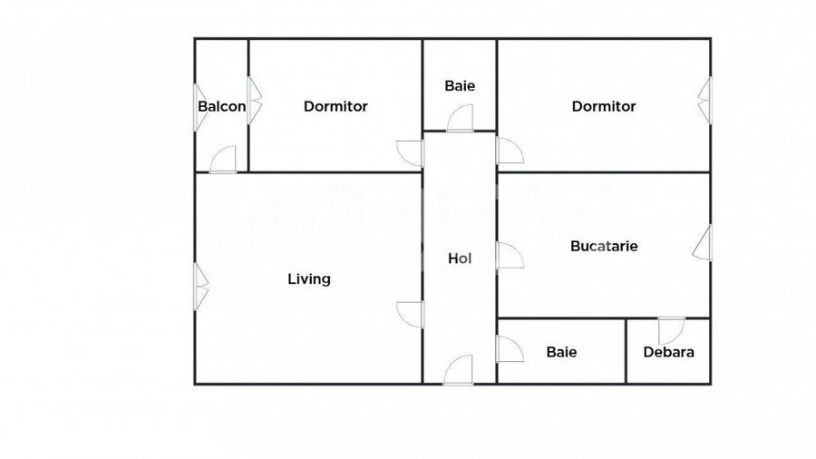 Apartament cu 3 camere decomandat în Turnișor