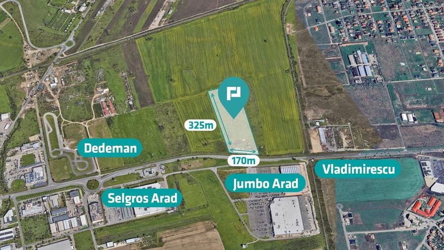 Teren agricol extravilan de 55340 mp, în Micălaca