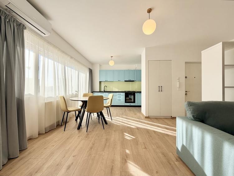 Apartament cu 2 camere semidecomandat, mobilat în Mărăști