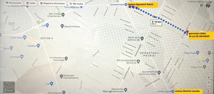 Proprietar inchiriez apartament 2 cam STUDIO 44mp et.4/5 TOT NOU 10 min mers metrou APARATORII PATRIEI M2 + parcare pt cei cu masina - 2