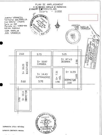 Casă individuală cu 5 camere cu Teren 998 Mp în Năruja