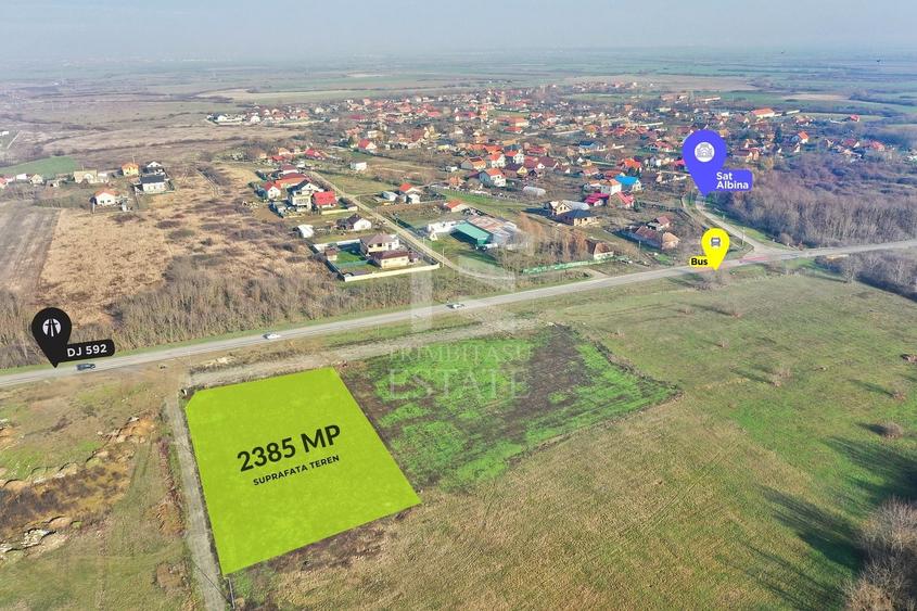 Teren Construcții intravilan de 2385 mp, în Moșnița Nouă