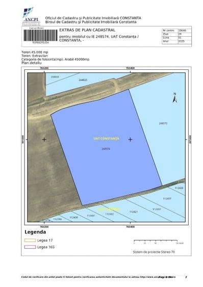 Teren agricol extravilan de 22500 mp, în Abator