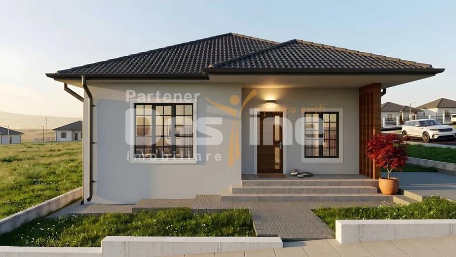 Casă individuală cu 3 camere cu Canalizare în Lumina