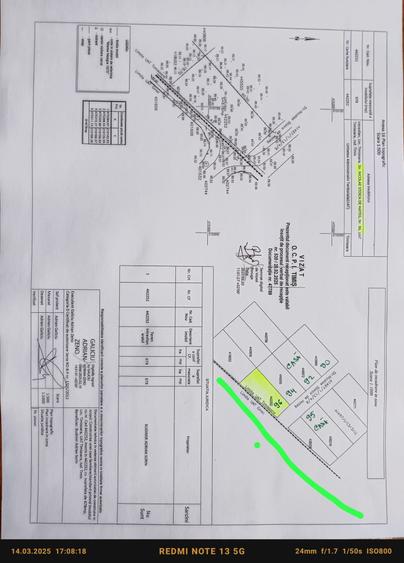 Teren Construcții intravilan de 678 mp, în Calea Urseni