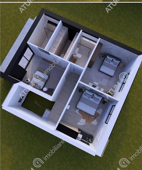 Duplex cu 4 camere cu Canalizare în Șura Mică