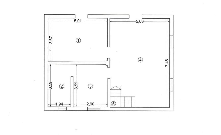Casă cu 6 camere cu Teren 426 Mp în Agigea