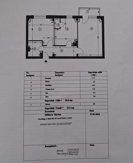 Apartament cu 2 camere decomandat în Central