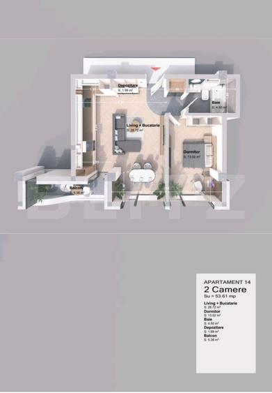 Apartament cu 2 camere decomandat în Păcurari