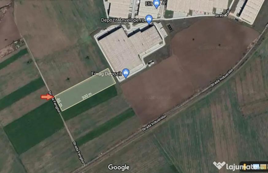 Teren de 13850 mp, în Centura Vest