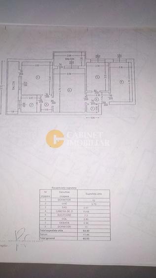 Apartament cu 3 camere semidecomandat, mobilat în Podu Roș