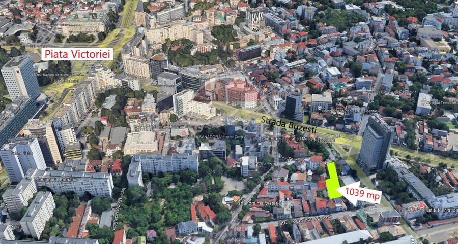 Teren Construcții intravilan de 1039 mp, în Victoriei