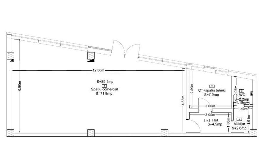 Spațiu comercial, de 89.099998474121 mp, în Dâmbul Rotund