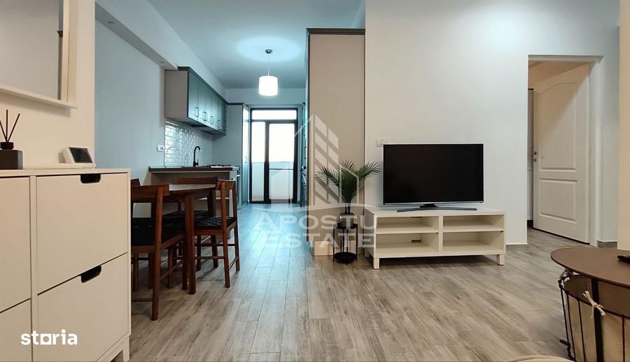 Apartament cu 2 camere semidecomandat, mobilat în Alfa