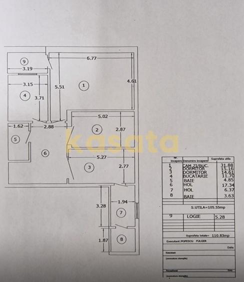 Apartament cu 3 camere decomandat în Colentina
