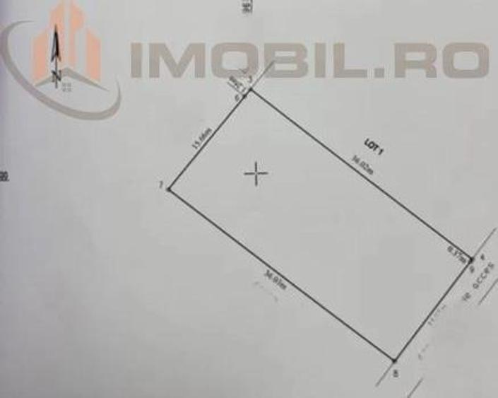 Teren Construcții intravilan de 600 mp, în Exterior Vest