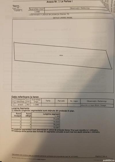 Teren de 5757 mp, în Saca