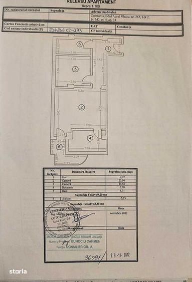 Apartament cu 2 camere, mobilat în Central