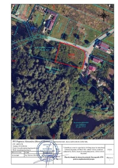 Teren Construcții intravilan de 3300 mp, în Bujoreni
