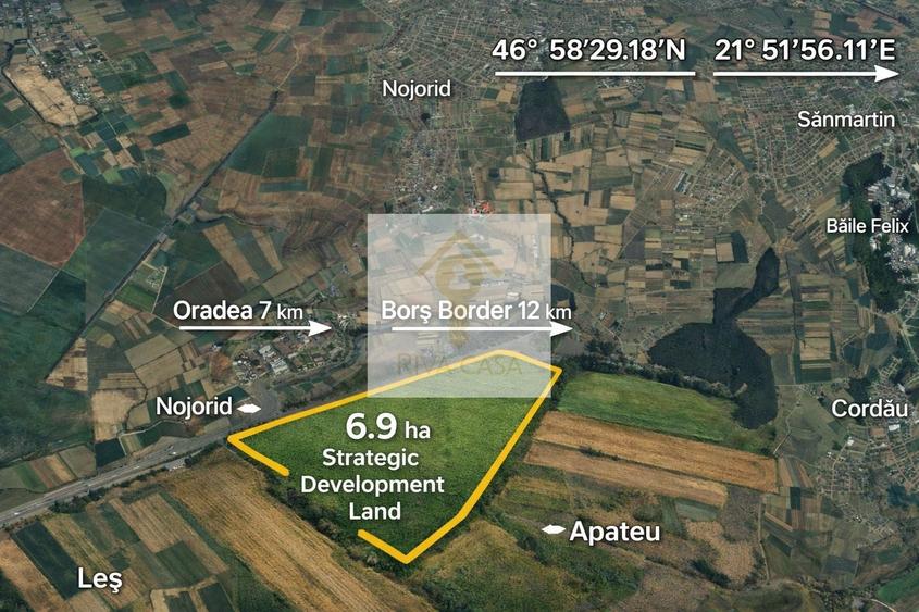 Teren agricol extravilan de 69150 mp, în Nojorid