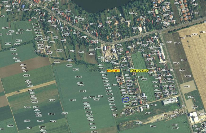 Teren Construcții intravilan de 735 mp, în Balotești