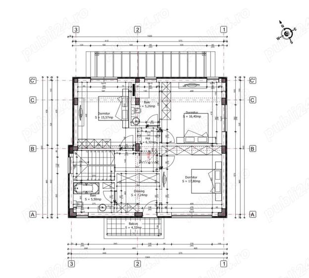 Casă cu 4 camere cu Teren 360 Mp în Central
