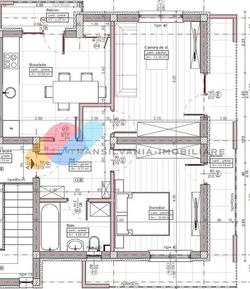 Apartament 3 camere, 50 mp utili-Apahida - 8