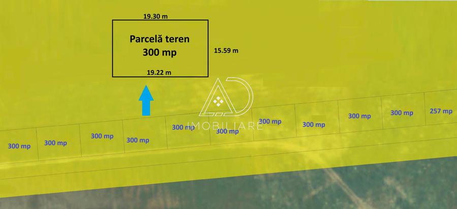 Teren agricol extravilan de 300 mp, în 9 Mai