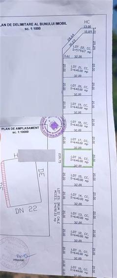 Teren Construcții intravilan de 640 mp, în Apollo