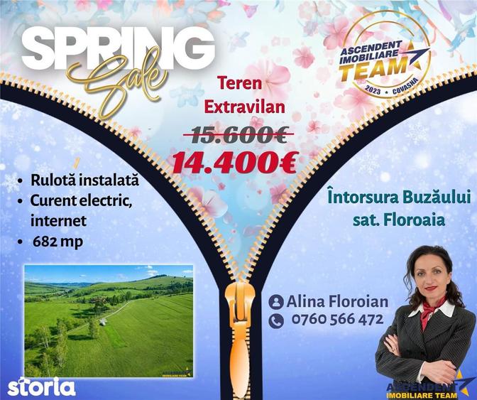 Teren de 682 mp, în Nord