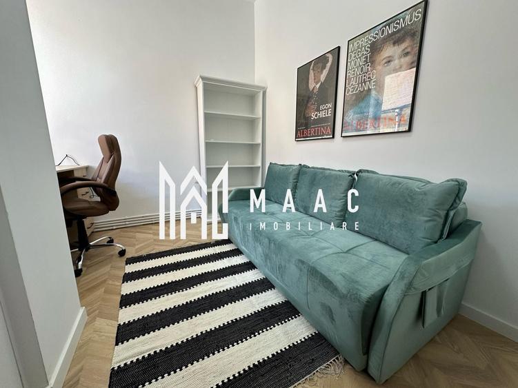 Apartament cu 3 camere semidecomandat, mobilat în Central