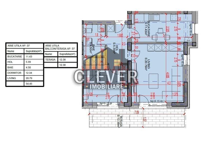 Apartament cu 2 camere în Theodor Pallady