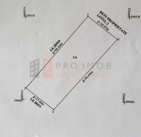 Teren Construcții intravilan de 3677 mp, în Costești