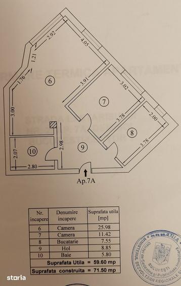 Apartament cu 2 camere decomandat în Bucureștii Noi