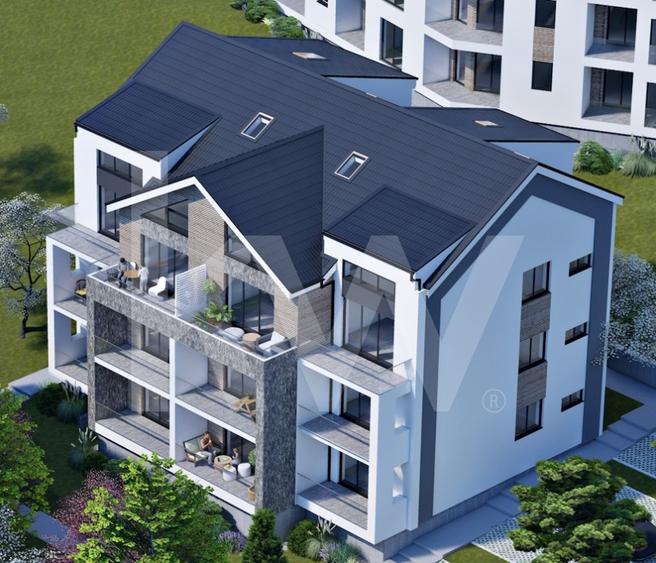 Apart. cu 2 cam. pe două nivele, cu logie. Vilă design modern în Cristian-Sibiu - 16