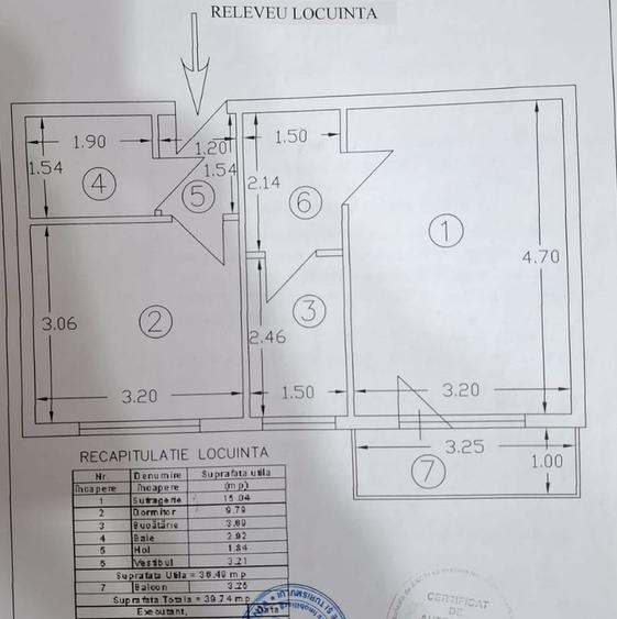 Apartament cu 2 camere decomandat în Teiul Doamnei