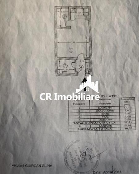 Garsonieră decomandată în Iancului