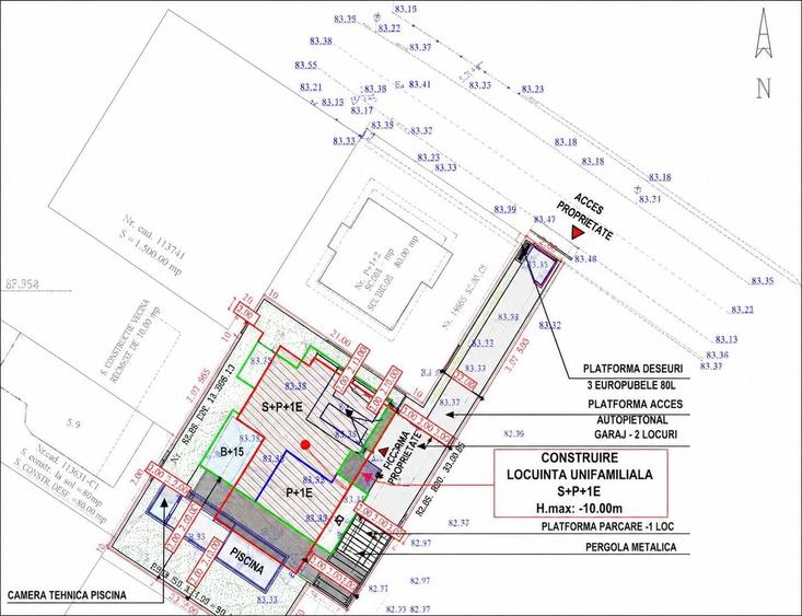 Teren Construcții intravilan de 810 mp, în Central