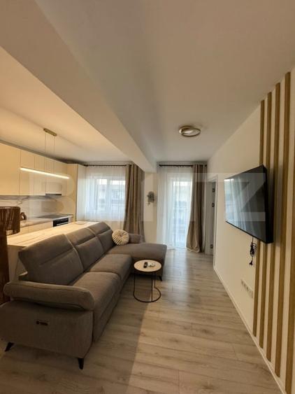 Apartament cu 2 camere semidecomandat, mobilat în Florești