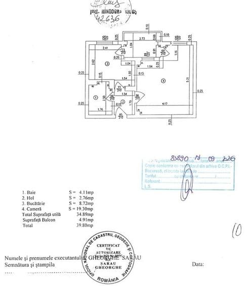 Garsoniera 7 minute metrou Lujerului, etaj 1, bloc din 1985 - 15