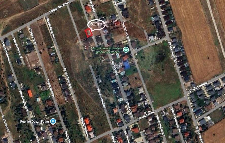 Teren Construcții intravilan de 621 mp, în Domnești