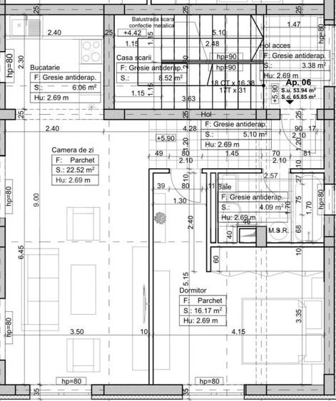 Apartament 2 camere, 54 mp, zona Braytim - 1