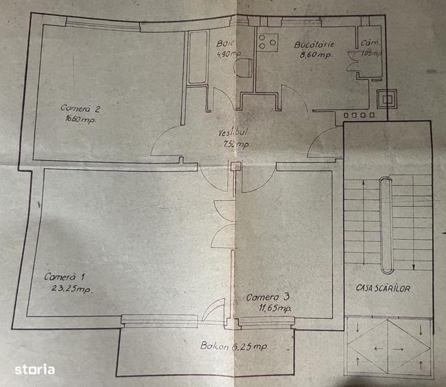 Apartament cu 3 camere în Central